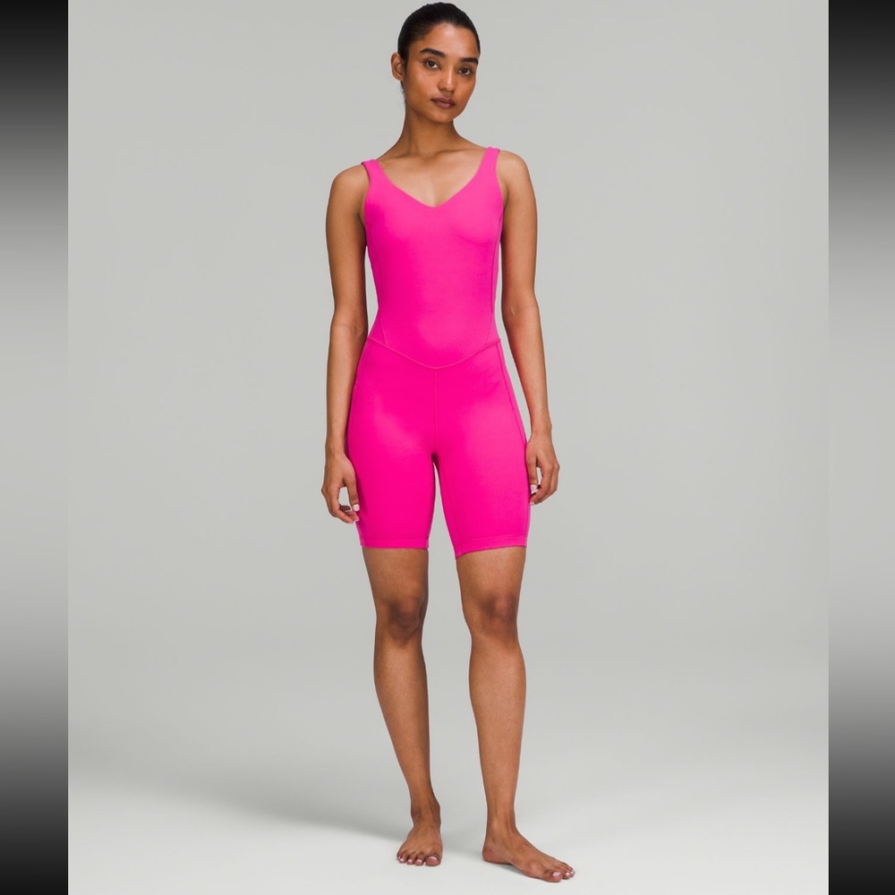 🛍️ Lululemon Align Bodysuit 8” Size 12 Sonic Pink